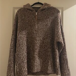 New York & Company Men's Zip-Up Sweater - Brown